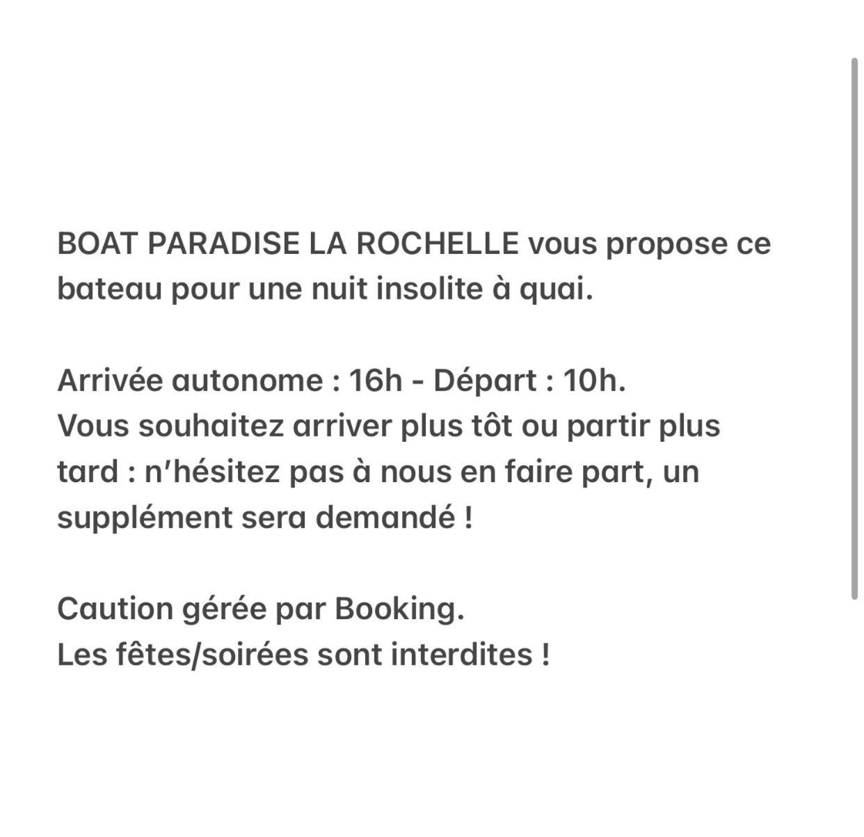 Nuit Insolite Sur Un Bateau Linge Et Menage Inclus - Boat Paradise La Rochelle La Rochelle  Luaran gambar